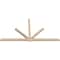 Ekena Millwork Kennewick Smooth Timber Gable Bracket, Douglas Fir, 108"W x 58"H x 3 1/2"D x 3 1/2"F, 13/12 Pitch GBW108X58X0404KEN00SDF - alternate 4